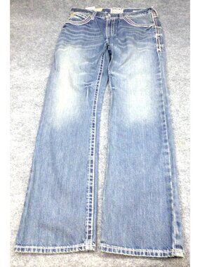 Ariat M4 Relaxed Boot Cut Jeans Durango Wash Size 34/34 Mens Denim Classic Fit N